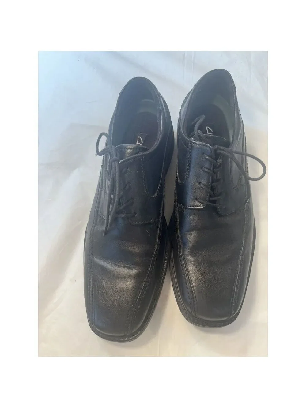 CLARKS QUID FELPS 66156 Oxford, Men's Size 7.5  Black  MSRP $90